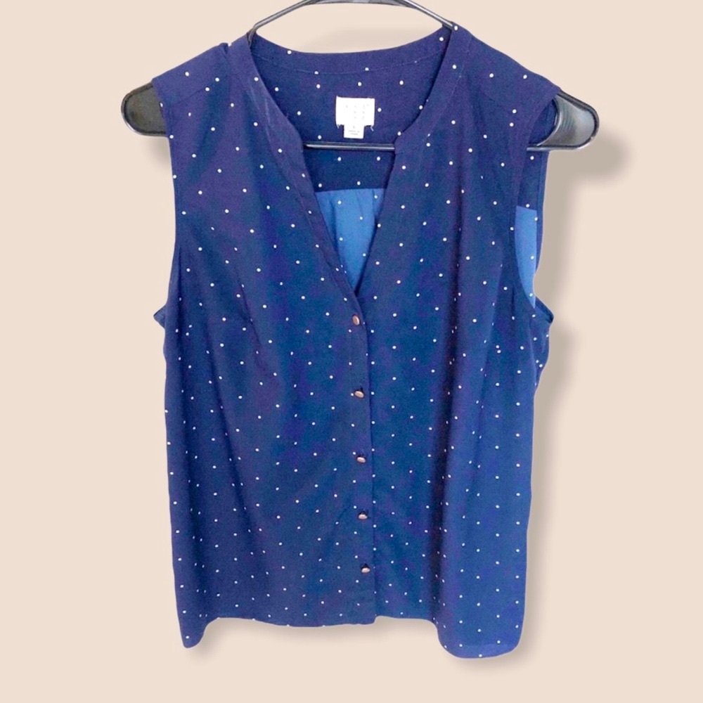 💜 a•new•day sleeveless top Sz L a new day
